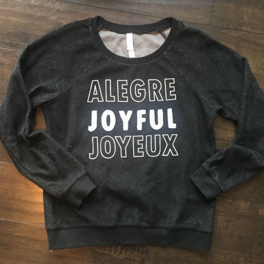 Sequined JOYFUL sweatshirt